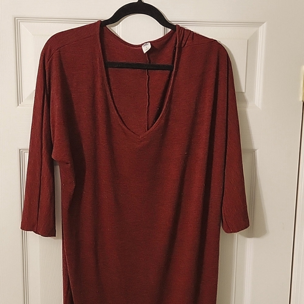 Burgundy dress